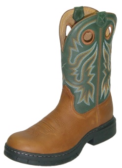 Twisted X MEZ0002 for $129.99 Men's' EZ Rider Casual Boot with Peanut Pebble Leather Foot and a Round EX Rider Toe